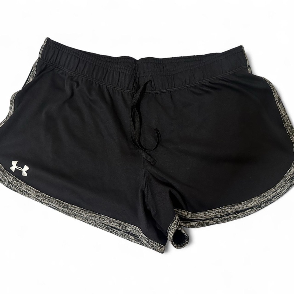 Under Armour Women's Black and Gray Athletic Shorts